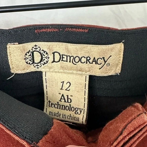 Democracy Women's Burnt Orange Jeans size 12 Ab Technology - Picture 5 of 6